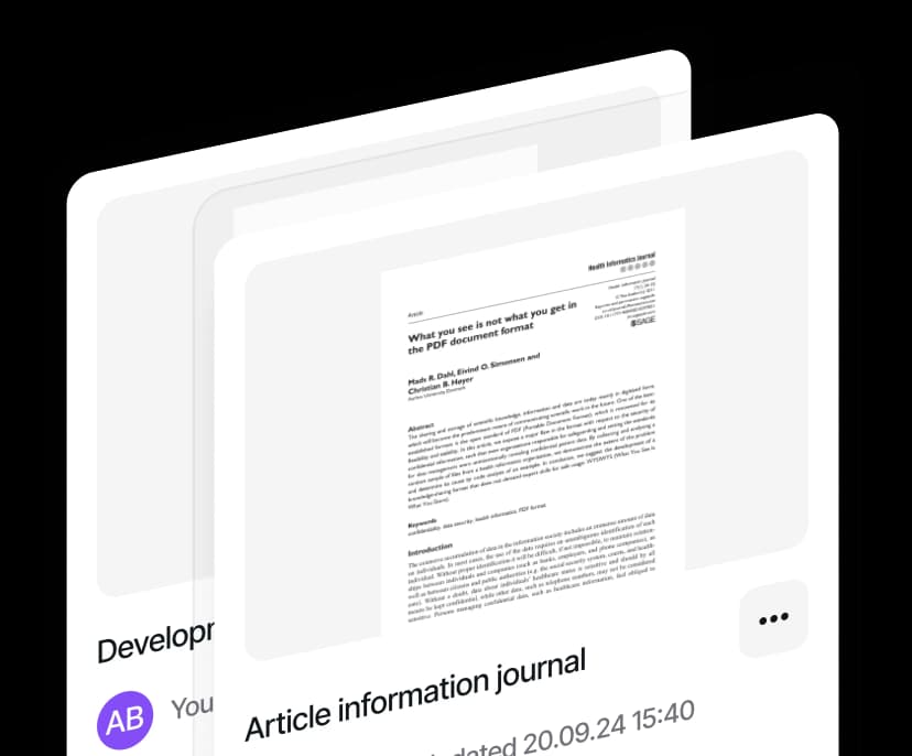 Effective PDF management